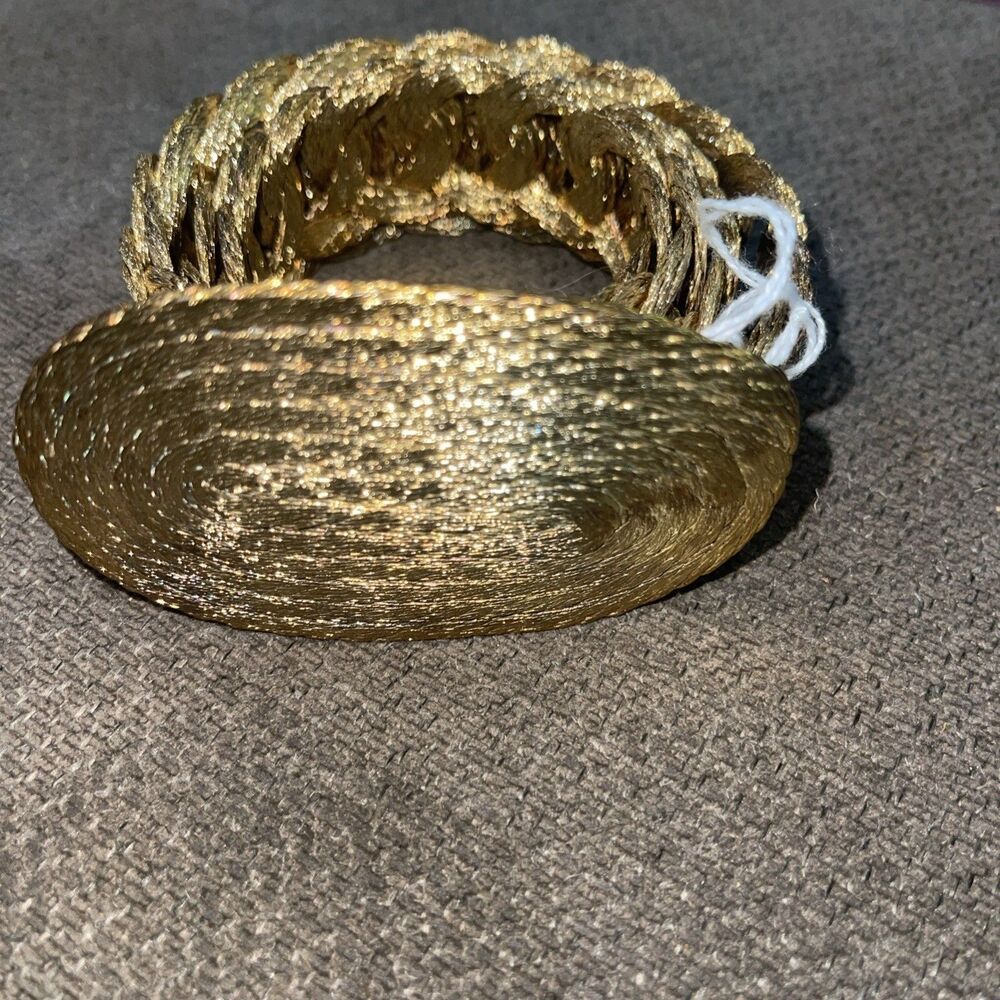 Womens Fashion Gold Weave Belt with Hook Clasp Small To Medium